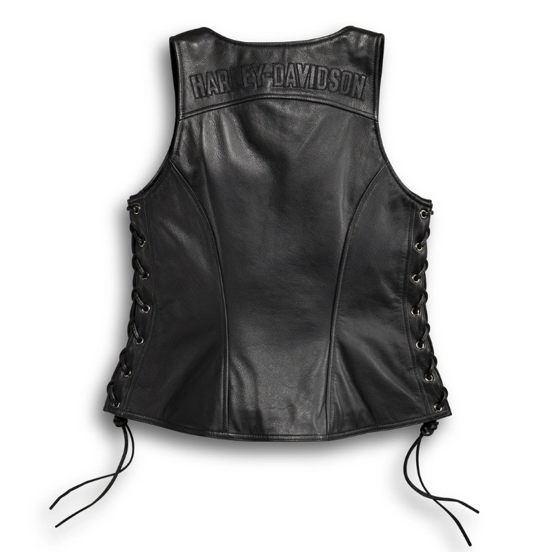 Women’s Avenue Leather Vest Side Lacing