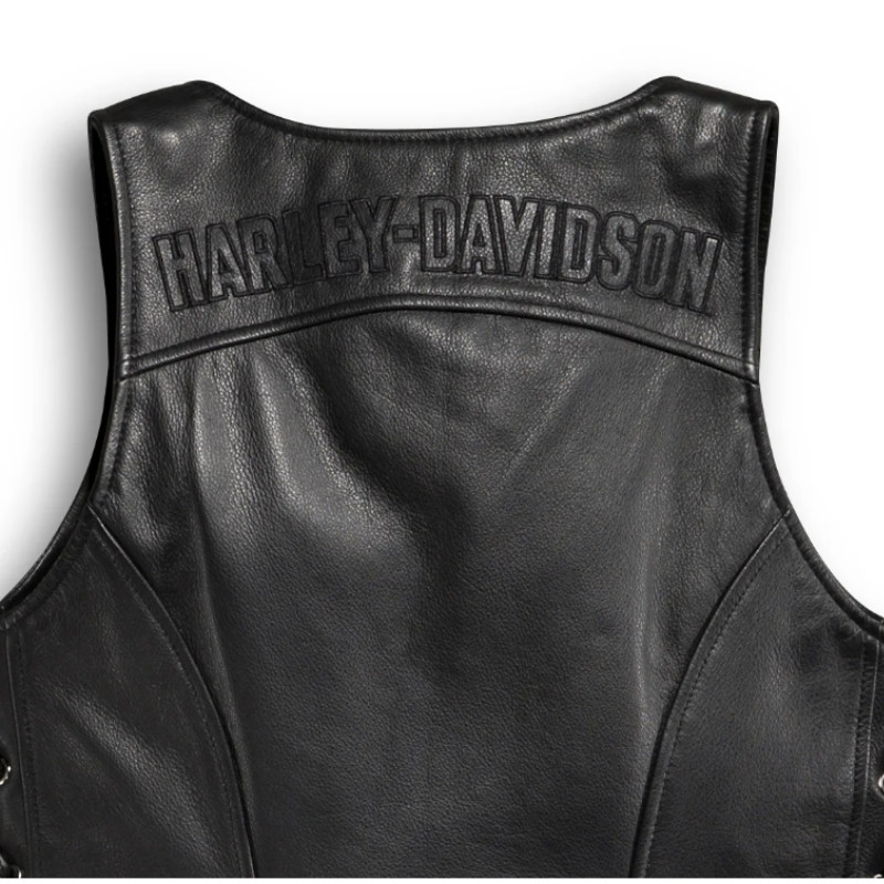 Women’s Avenue Leather Vest Side Lacing