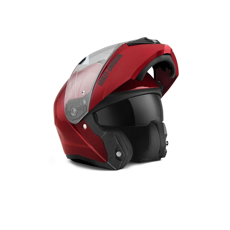 Capstone Sun Shield II H31 Modular Helmet - Billiard Red