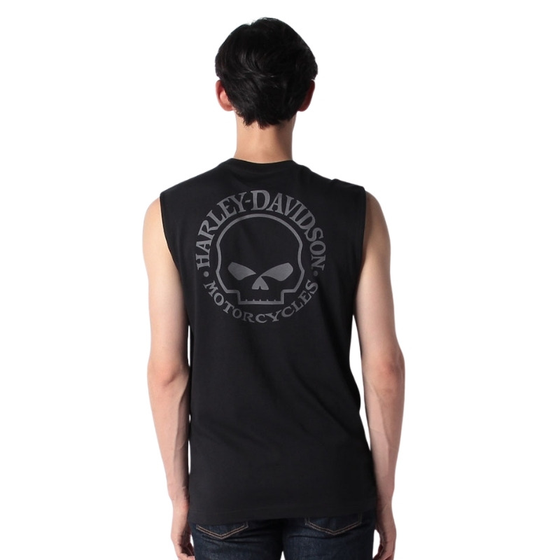 Men's Willie G Skull Muscle Tee - Black Beauty