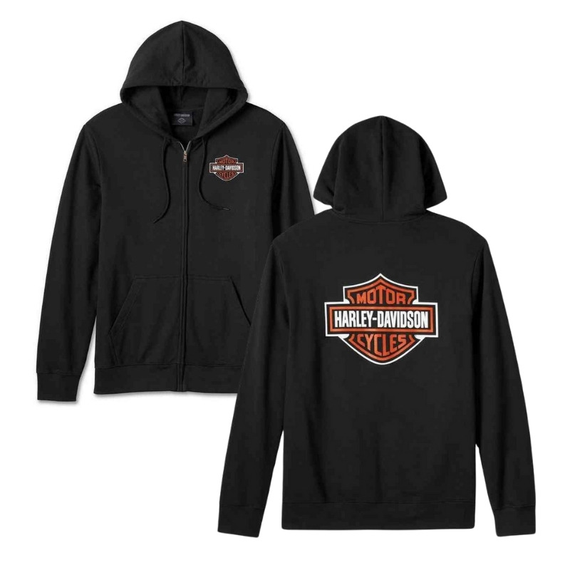 Men's Bar & Shield Zip-Up Hoodie