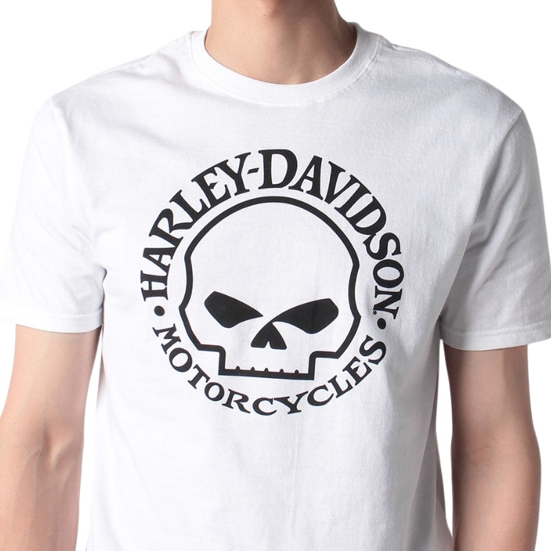 Men's Willie G Skull Tee - White