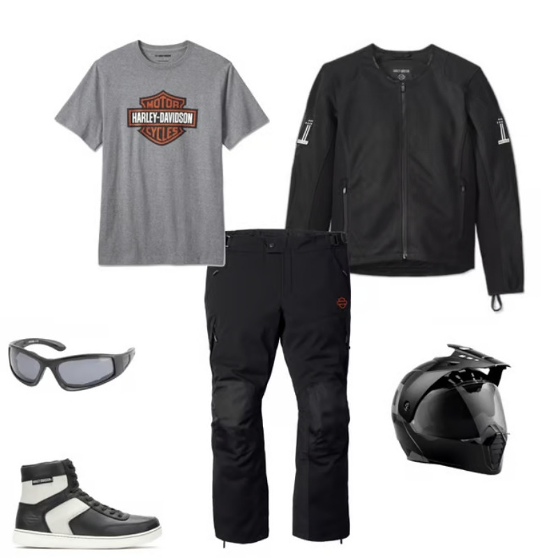 Men's Bar & Shield Tee - Medium Heather Grey