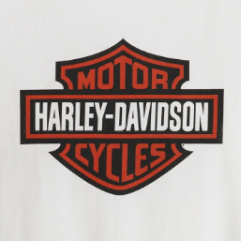 Men's Bar & Shield Long Sleeve Tee - White