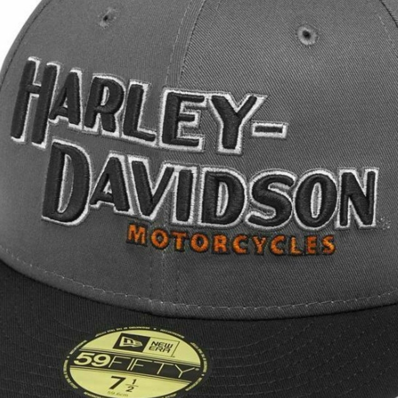 Men's Iron Block 59FIFTY Baseball Cap, Gray & Black