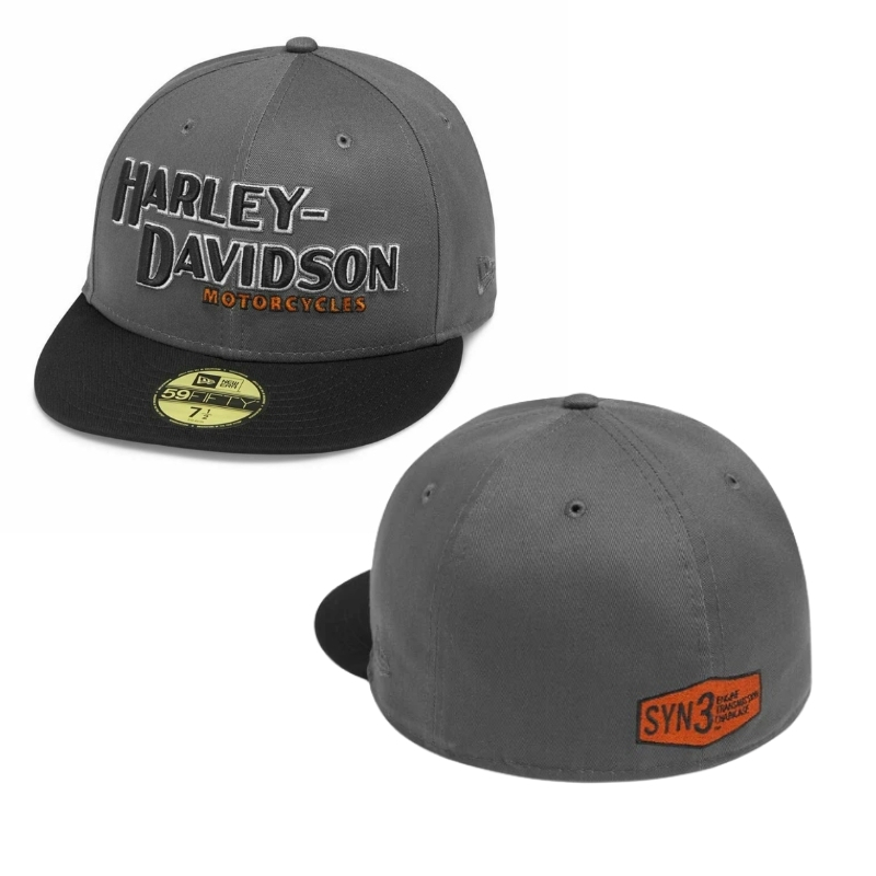 Men's Iron Block 59FIFTY Baseball Cap, Gray & Black