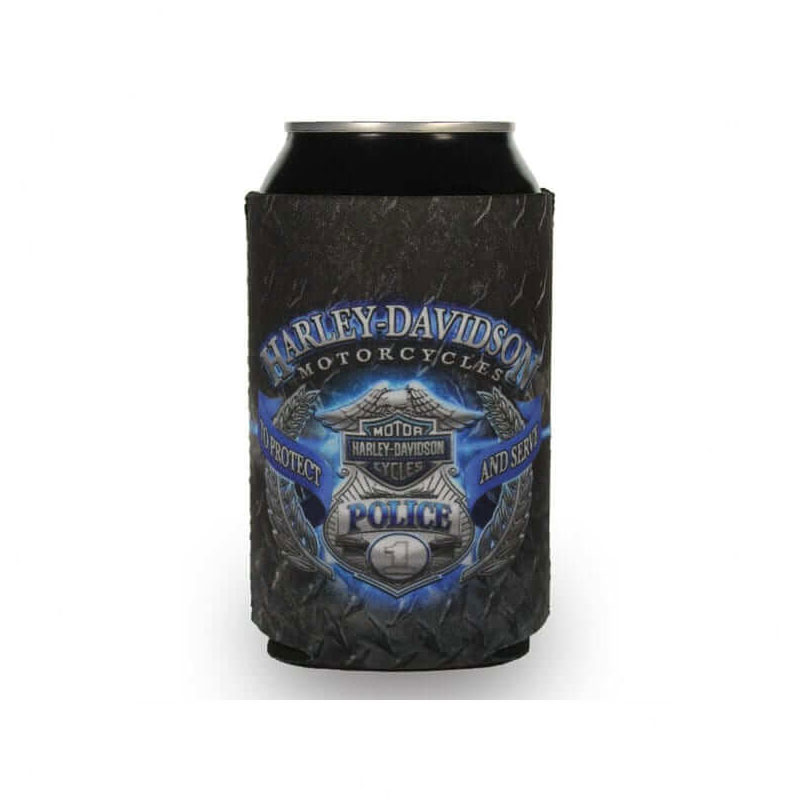 Police Original Can Wrap Flat, Black & Blue Neoprene Police Original Can Wrap Flat, Black & Blue Neoprene