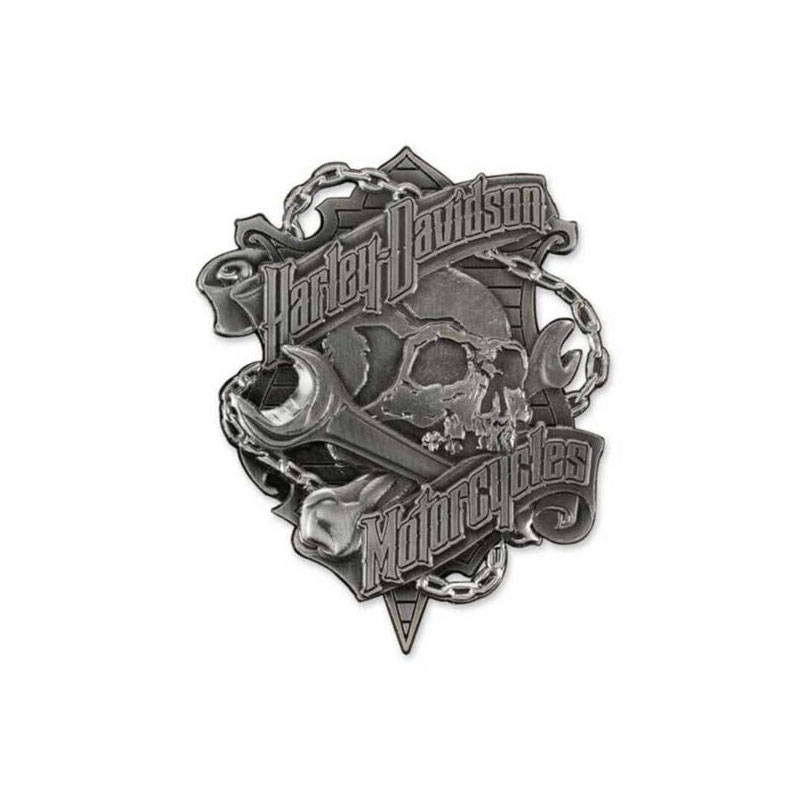 3D Die Struck Grim Skull Magnet