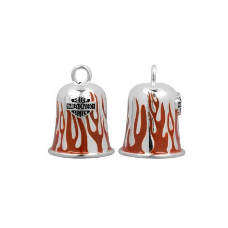 Red Flames Bar & Shield Ride Bell