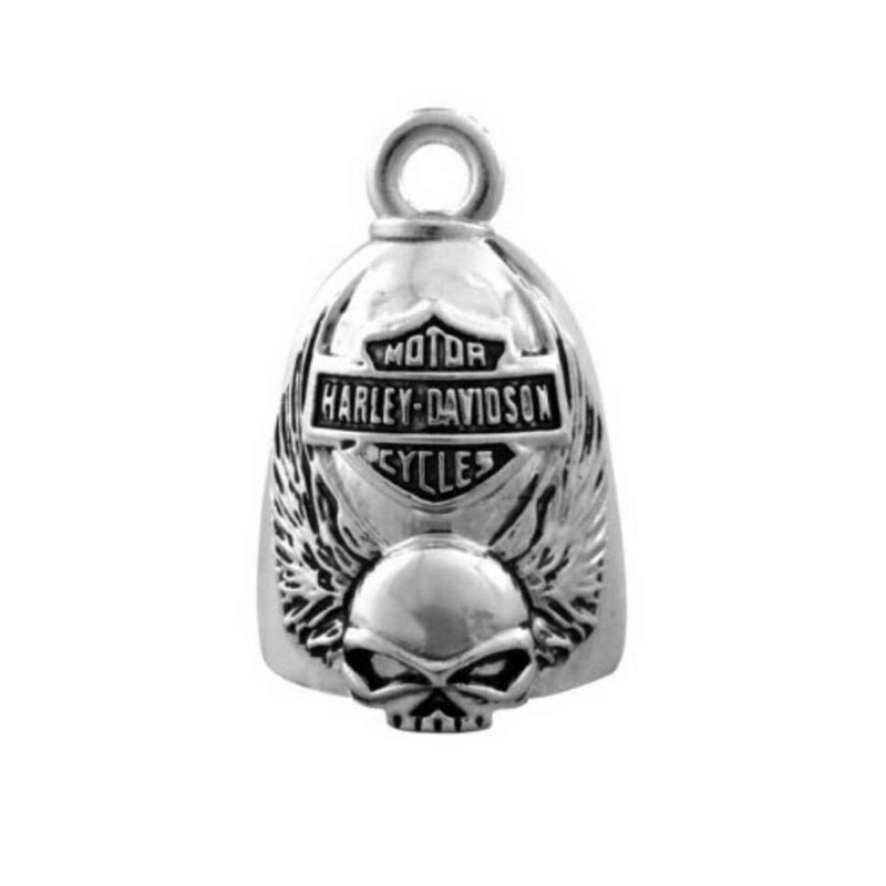 Winged Skull Bar & Shield Ride Bell Winged Skull Bar & Shield Ride Bell