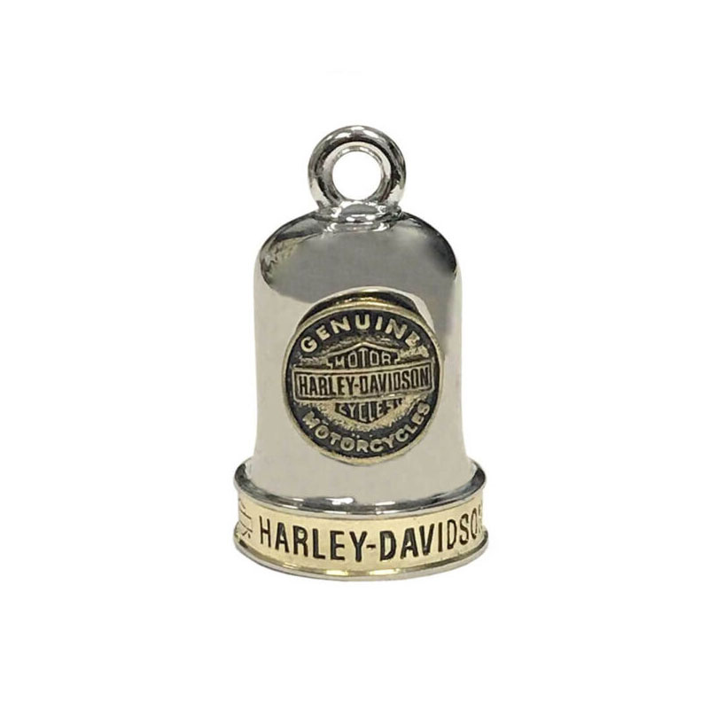Sculpted B&S Medallion Ride Bell, Brass & Steel Finish