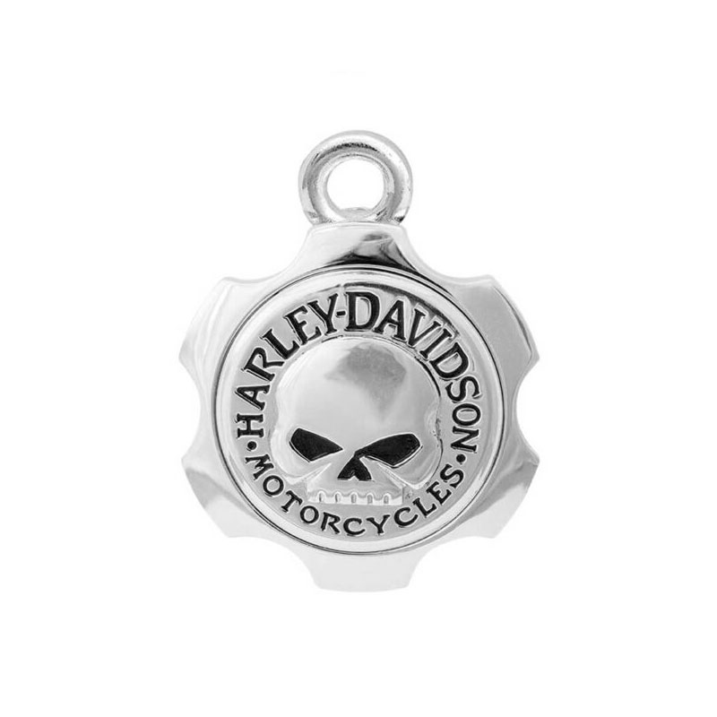 Axel Shape Willie G Skull Ride Bell – Silver Finish