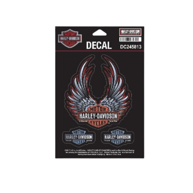 Bliss Winged Bar & Shield Decals