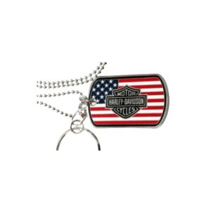 Military Flag Dog Tag
