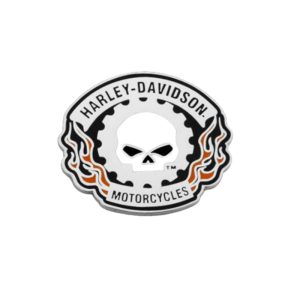 Sprocket Willie G Skull Metal Pin