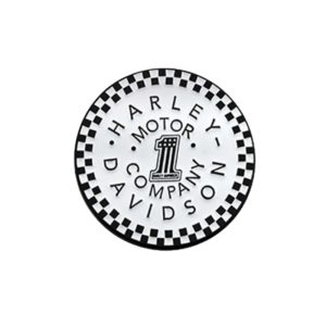 #1 Checkered Motor Metal Pin