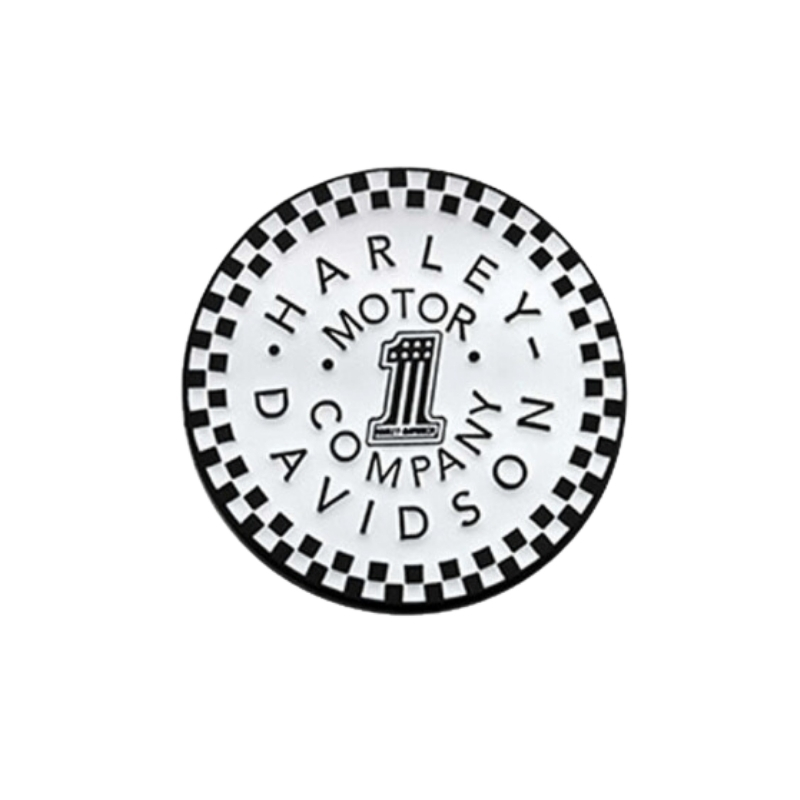 #1 Checkered Motor Metal Pin