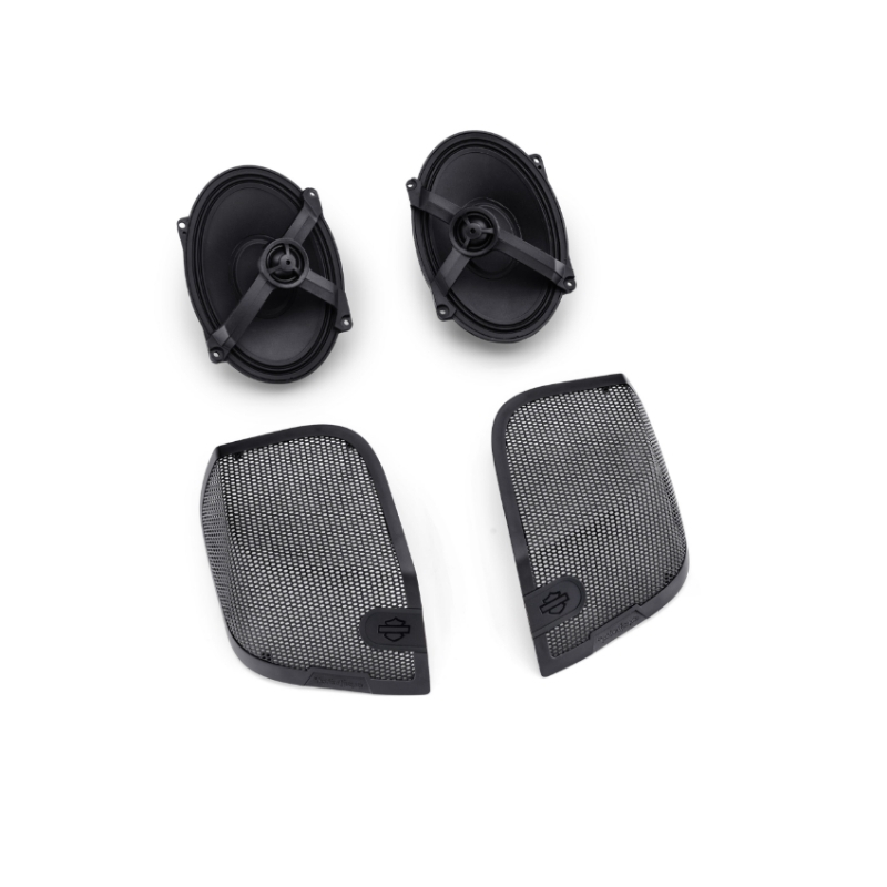 Audio powered by Rockford Fosgate - Stage I Saddlebag Speakers