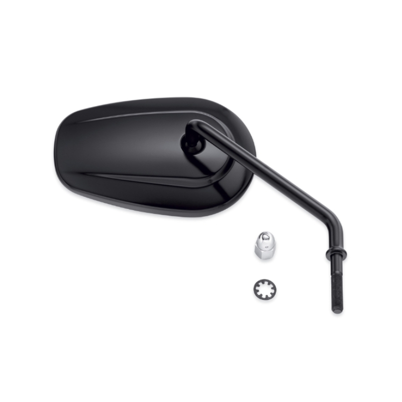 Tapered Long Stem Black Mirror - Right Side Tapered Long Stem Black Mirror - Right Side