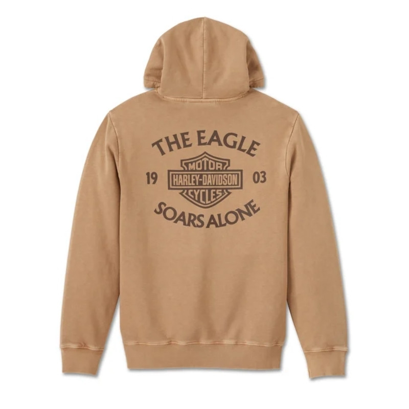 Eagle Soars Alone Slub Hoodie