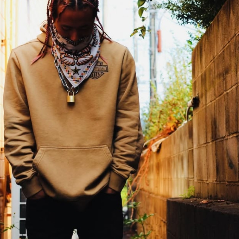 Eagle Soars Alone Slub Hoodie