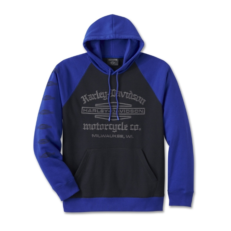 Men's Old English Stacked Bar & Shield Raglan Hoodie