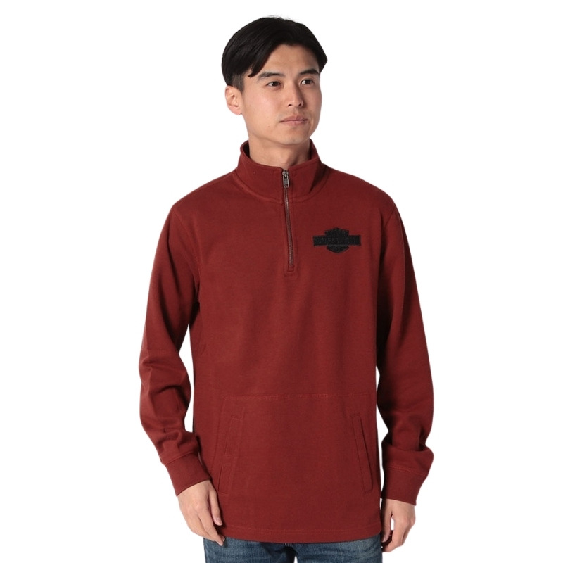 Men's Bar & Shield 1/4-Zip Mockneck Pullover