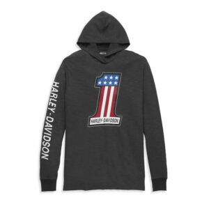 Men's #1 Race Slub Jersey Hooded Graphic Tee