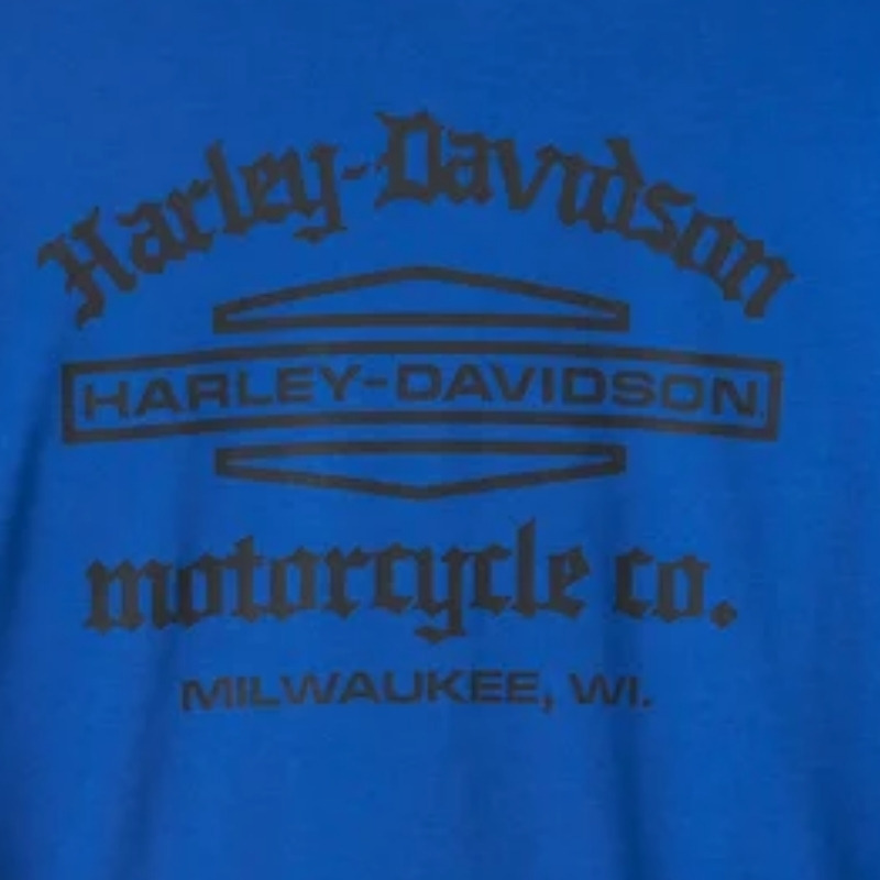 Men's Old English Stacked Bar & Shield Tee - Surf the Web