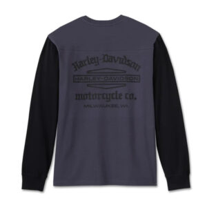 Men's Old English Stacked Bar & Shield Henley
