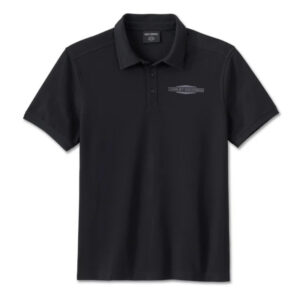 Stacked Bar & Shield Polo
