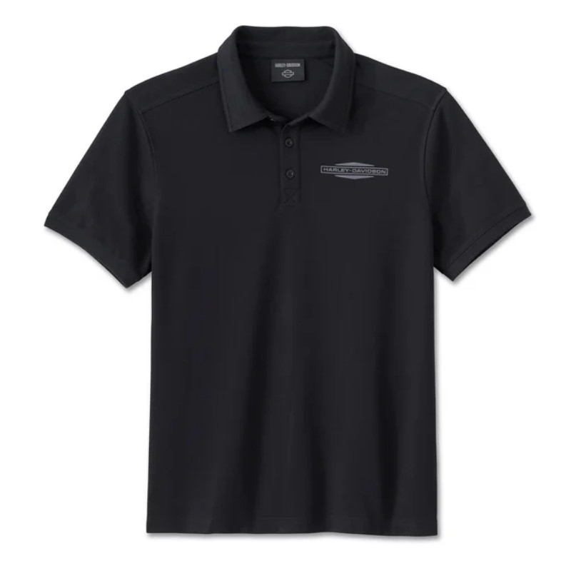 Stacked Bar & Shield Polo