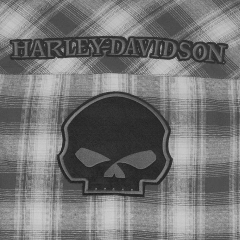 Men's Willie G Skull Plaid Flannel Shirt