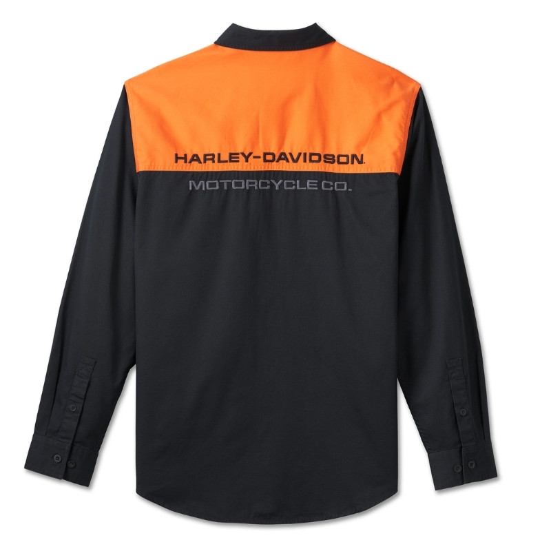 Men's Stacked Bar & Shield Long Sleeve Shirt