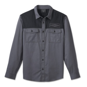 Stacked Bar & Shield Long Sleeve Shirt