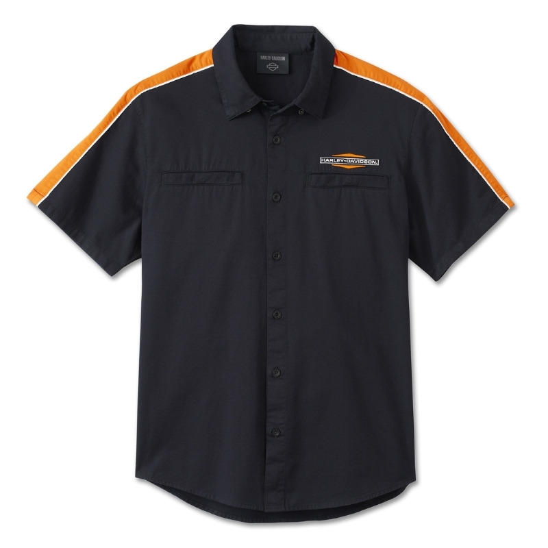 Men's Stacked Bar & Shield Long Sleeve Shirt