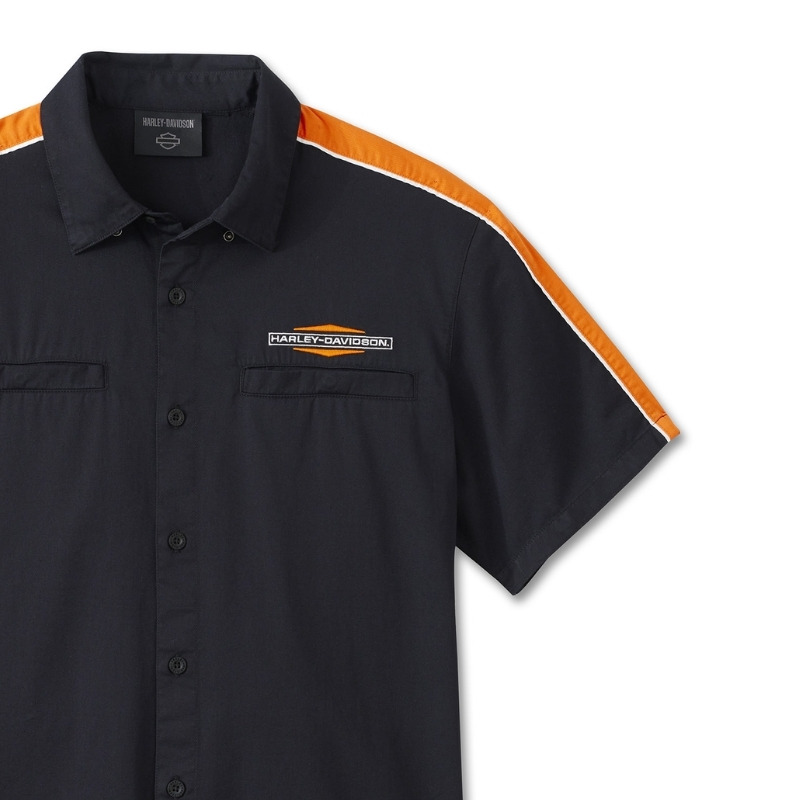 Men's Stacked Bar & Shield Long Sleeve Shirt