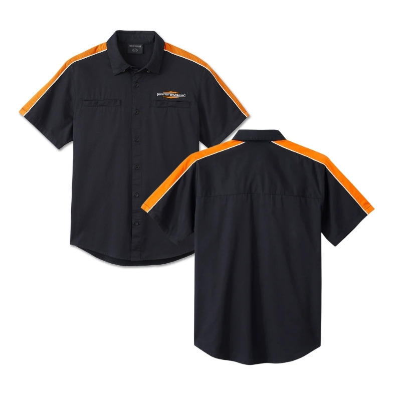 Men's Stacked Bar & Shield Long Sleeve Shirt
