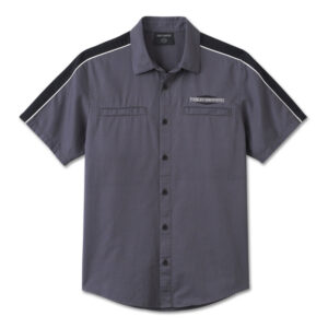Stacked Bar & Shield Short Sleeve Shirt