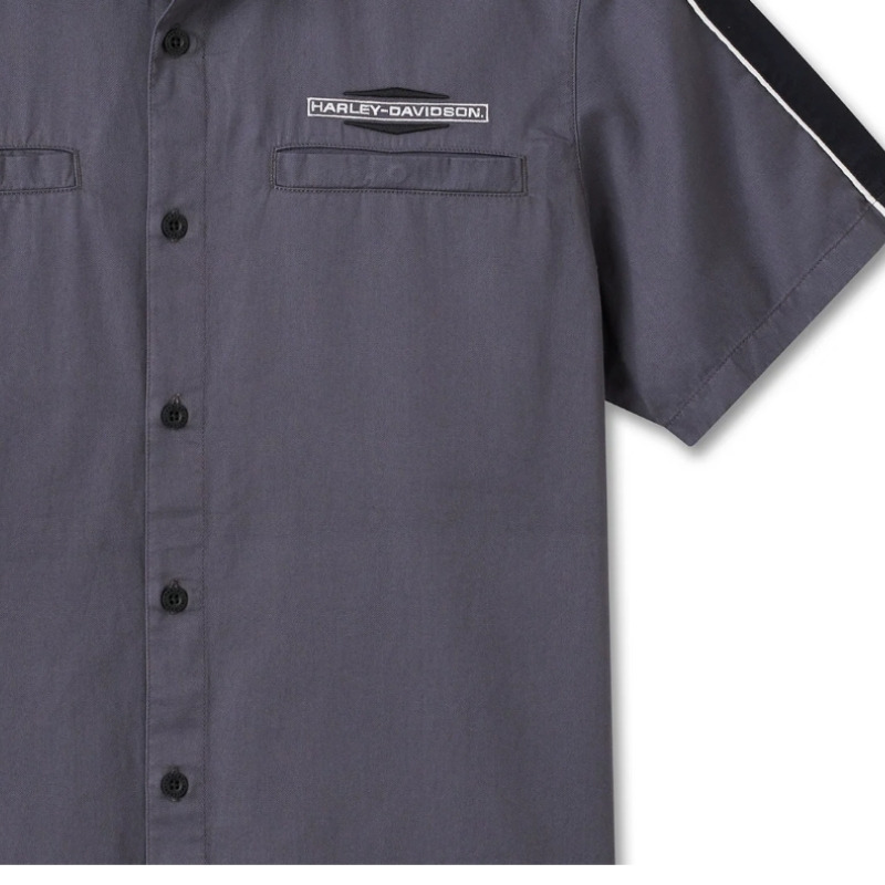 Stacked Bar & Shield Short Sleeve Shirt