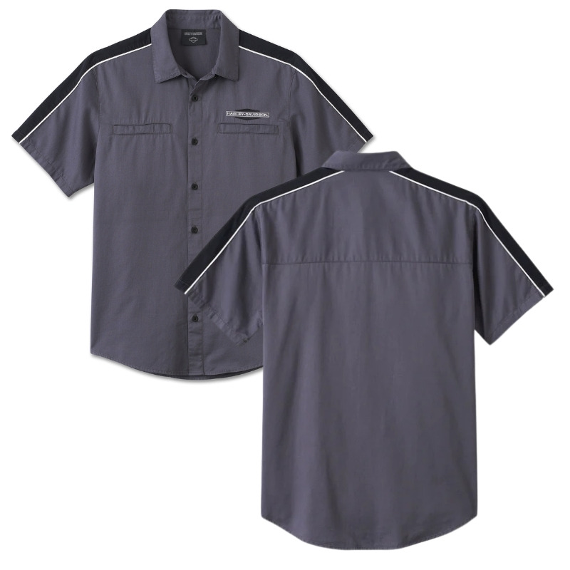 Stacked Bar & Shield Short Sleeve Shirt