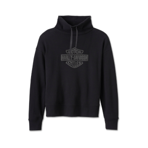 Women's Bar & Shield Funnel Neck Pullover