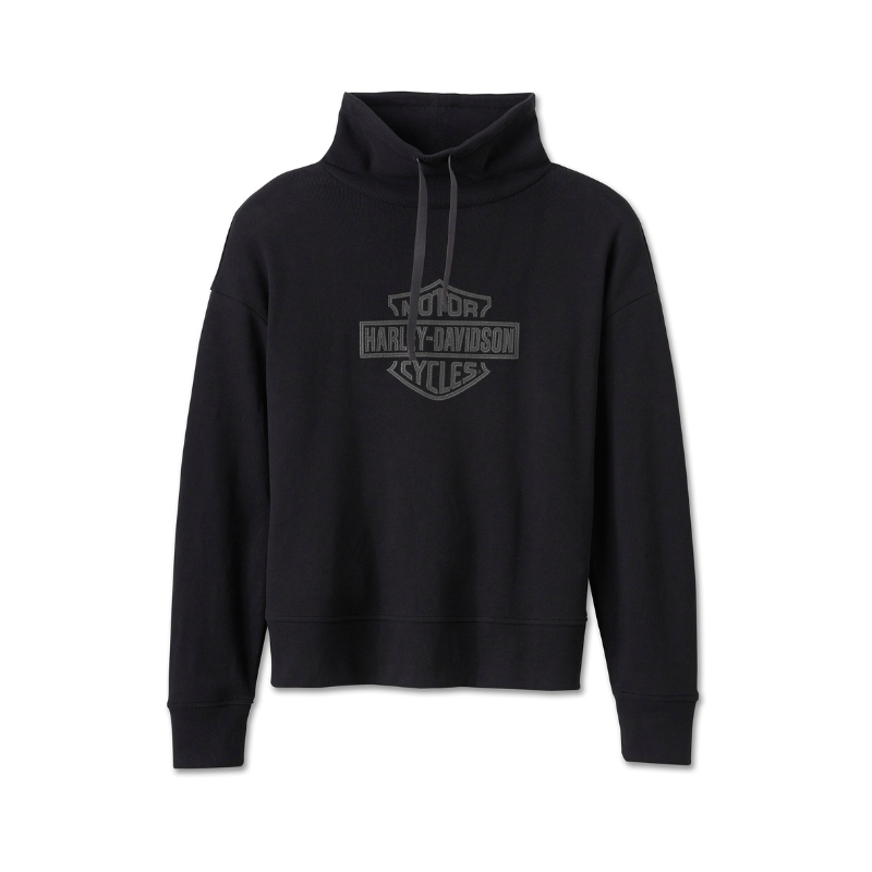 Women's Bar & Shield Funnel Neck Pullover