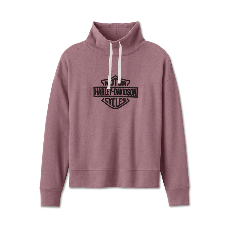 Women's Bar & Shield Funnel Neck Pullover
