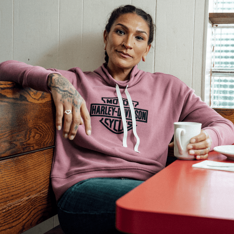 Women's Bar & Shield Funnel Neck Pullover