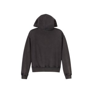 Women's Oversized Washed Bar & Shield Hoodie