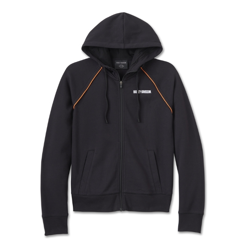 Women's Classic Bar & Shield Zip Front Hoodie