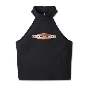 Women's Stacked Bar & Shield Halter