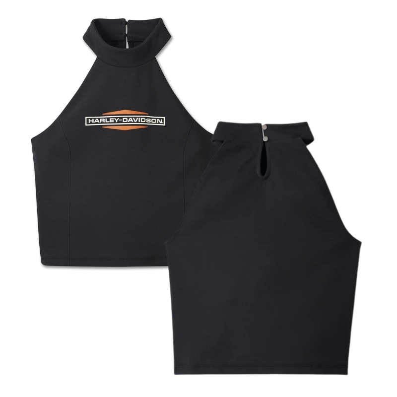 Women's Stacked Bar & Shield Halter