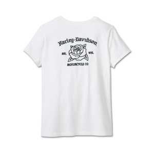 Women's H-D Rosebud Pocket Tee